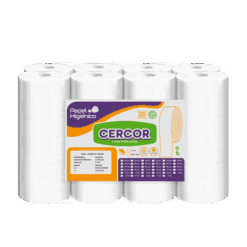 PAPEL HIGIÉNICO CERCOR 24 ROLLOS 15 METROS