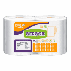 MOCKUP PAPEL TOALLA CERCOR 2 ROLLO 200 MTS