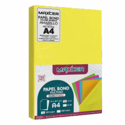 PAPEL BOND COLORES INTENSOS (NÉON) MAXCER 100 HOJAS 75 GR
