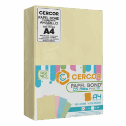 PAPEL BOND COLORES PASTEL CERCOR 500 HOJAS 75 GR
