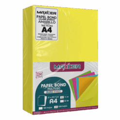 PAPEL BOND COLORES INTENSOS (NEÓN) MAXCER 500 HOJAS 75 GR