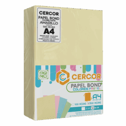 PAPEL BOND COLORES PASTEL CERCOR 500 HOJAS 80 GR