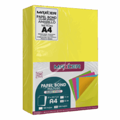 PAPEL BOND COLORES INTENSOS (NEÓN) MAXCER 500 HOJAS 80 GR