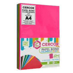 PAPEL BOND COLORES INTENSOS (NEÓN) 100 HOJAS VARIOS 80 GR