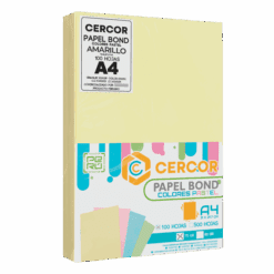 PAPEL BOND COLORES PASTEL CERCOR 100 HOJAS 75 GR