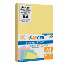PAPEL BOND COLORES PASTEL AYCER 100 HOJAS 80 GR