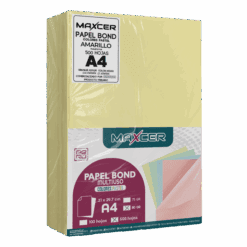 PAPEL BOND COLORES PASTEL MAXCER 500 UND 80GR