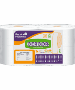 PAPEL HIGIENICO INTITUCIONAL CERCOR X 4 ROLLOS