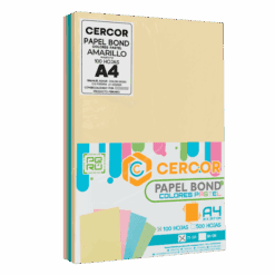 PAPEL BOND COLORES PASTEL 100 HOJAS 75 GR