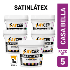 PACK CASA BELLA - PINTURA SATILÁTEX AYCER X 5 UND